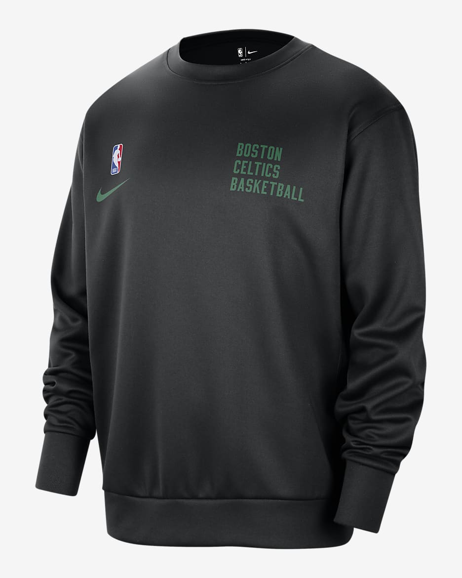 Boston Celtics Spotlight Men s Nike Dri FIT NBA Crew Neck Sweatshirt. Nike